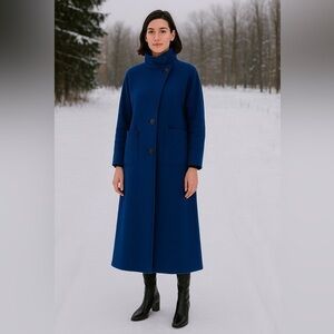 Vintage Stefano Ricci Royal Blue Women's Pea Coat